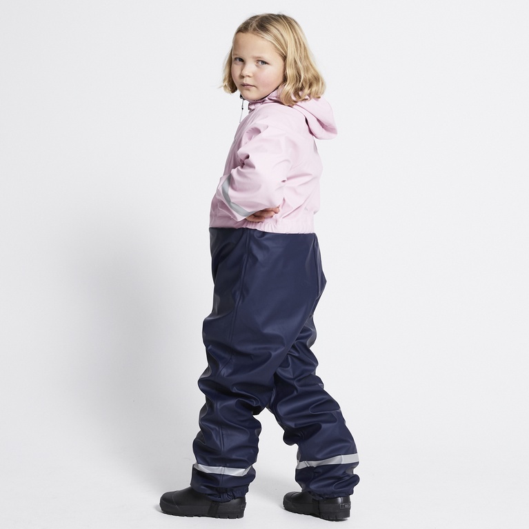 Lined rain overall "Ätran" Soft Pink